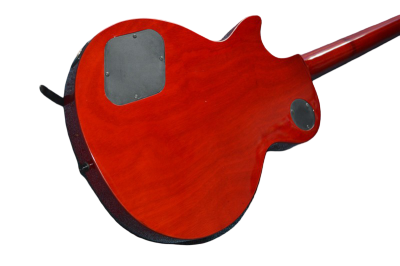 Custom Crown Crimson Quilt Top Dark Fire Bigsby Vibrato Tailpiece P90 Humbucker Pickups Guitar - Image 11