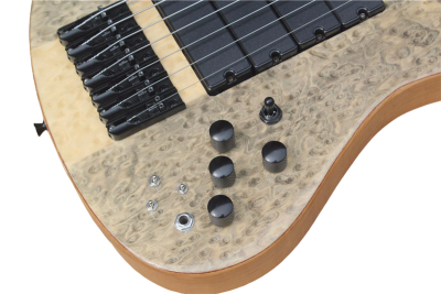 Custom Solis Emperor Matt G Birdseye 7 String Bass 4 Pickups - Image 11