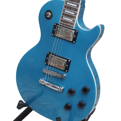 Custom Crown Pelham Blue Metallic Joe Bonamassa Guitar 6 In Line Headstock Layout - Image 5