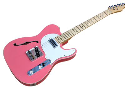 Custom Regent Thinline Fhole Shell Pink Electric Guitar - Image 8