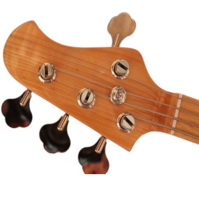 Custom Aether Sting Natural Finish 4 String Bass - Image 4