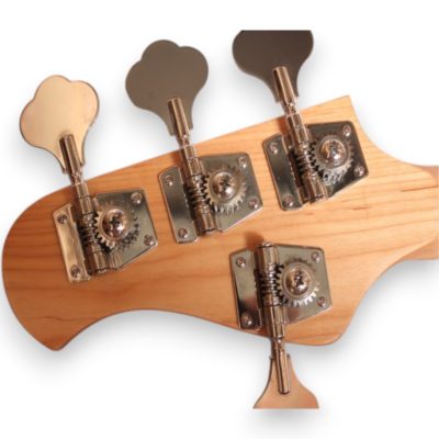 Custom Aether Sting Natural Finish 4 String Bass - Image 7
