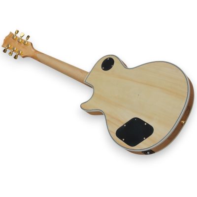 Custom Crown Natural Spalted Maple 6 String Electric Guitar - Image 3
