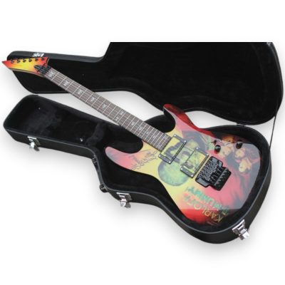 Custom Obsidian Karloff Mahogany Wood Body Mummy Kirk Hammett Electric Guitar