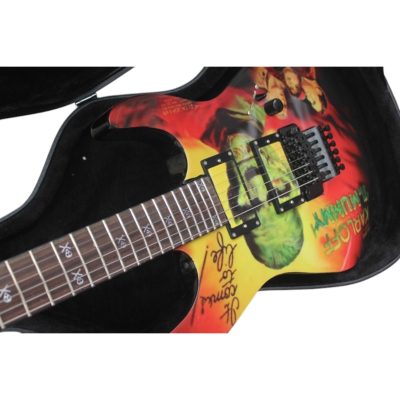 Custom Obsidian Karloff Mahogany Wood Body Mummy Kirk Hammett Electric Guitar - Image 6