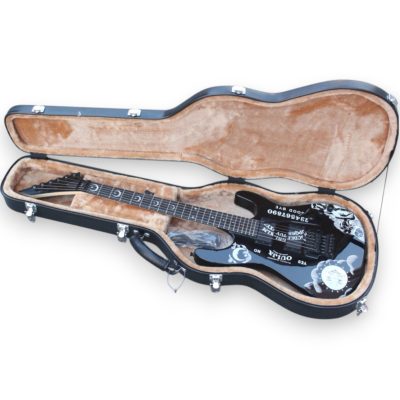 Custom Obsidian Kirk Hammett Ouija Black Good Bye Electric Guitar Natural Maple Finish Neck - Image 7