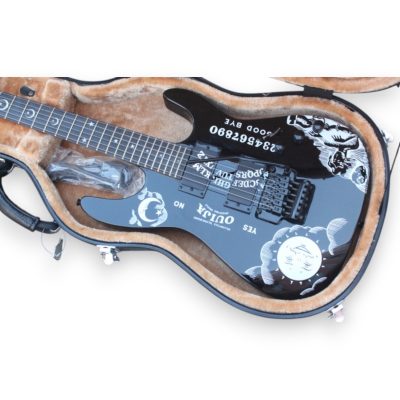 Custom Obsidian Kirk Hammett Ouija Black Good Bye Electric Guitar Natural Maple Finish Neck - Image 8