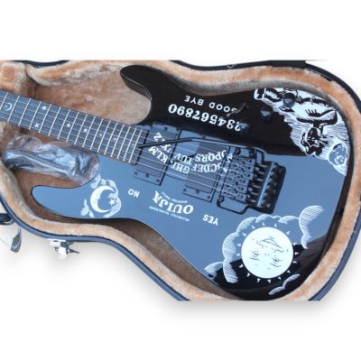 Custom Obsidian Kirk Hammett Ouija Black Good Bye Electric Guitar Natural Maple Finish Neck