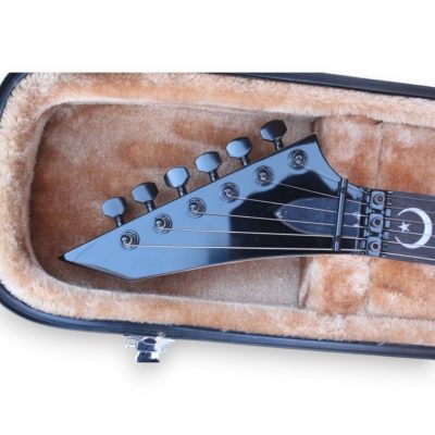 Custom Obsidian Kirk Hammett Ouija Black Good Bye Electric Guitar Natural Maple Finish Neck - Image 10