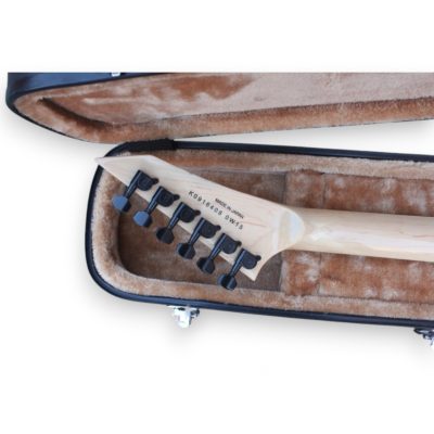 Custom Obsidian Kirk Hammett Ouija Black Good Bye Electric Guitar Natural Maple Finish Neck - Image 5
