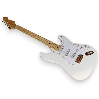 Custom Regent Jimi Hendrix Olympic White 6 String Maple Fretboard Electric Guitar - Image 2