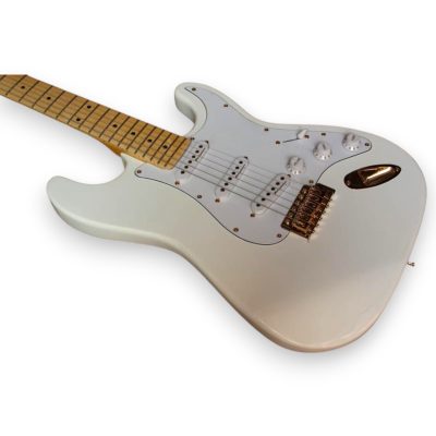 Custom Regent Jimi Hendrix Olympic White 6 String Maple Fretboard Electric Guitar