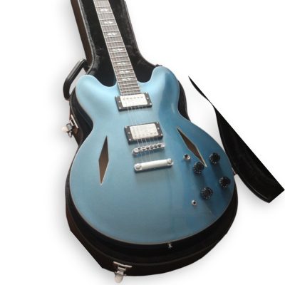 Custom Crown DG335 Dave Grohl Pelham Blue Diamond  6 String Electric Guitar