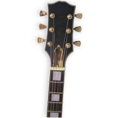 Custom Crown ES335 BB King Lucille Satin Ebony Black Electric Guitar - Image 2