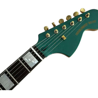 Custom Regent Paranormal Troublemaker Deluxe Cadillac Green Guitar - Image 4