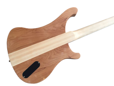 Custom Nova Left Handed Lemmy Kilmister 4003 Stain Walnut Wood Carved Oak Leaves 4 String Bass - Image 4