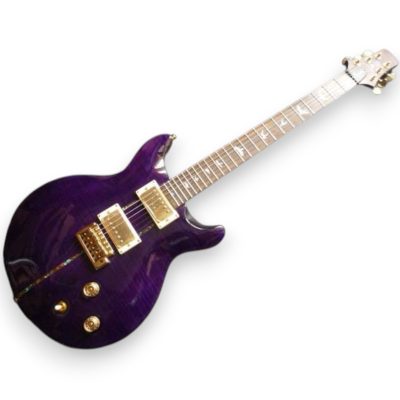 Custom Monarch Santana Purple Burst Amethyst Violet Electric Guitar - Image 4