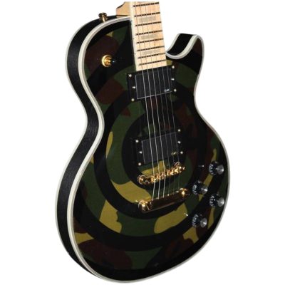 Custom Crown Camo Bullseye Zakk Wylde Electric Guitar