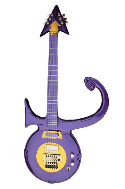 Custom Ember Prince Love Symbol Gloss Violet Purple Tremolo Electric Guitar