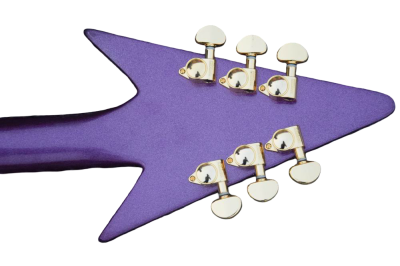 Custom Ember Prince Love Symbol Gloss Violet Purple Tremolo Electric Guitar - Image 4