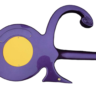 Custom Ember Prince Love Symbol Gloss Violet Purple Tremolo Electric Guitar - Image 5
