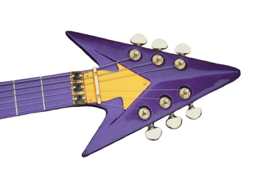 Custom Ember Prince Love Symbol Gloss Violet Purple Tremolo Electric Guitar - Image 7