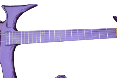Custom Ember Prince Love Symbol Gloss Violet Purple Tremolo Electric Guitar - Image 8