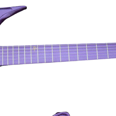 Custom Ember Prince Love Symbol Gloss Violet Purple Tremolo Electric Guitar - Image 8