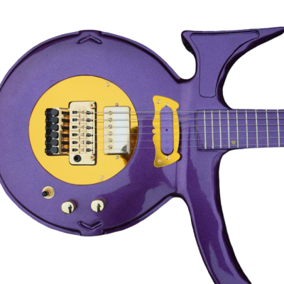 Custom Ember Prince Love Symbol Gloss Violet Purple Tremolo Electric Guitar - Image 10