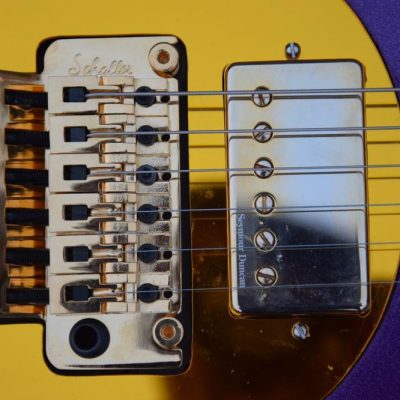 Custom Ember Prince Love Symbol Gloss Violet Purple Tremolo Electric Guitar - Image 2