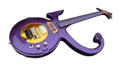 Custom Ember Prince Love Symbol Gloss Violet Purple Tremolo Electric Guitar - Image 11