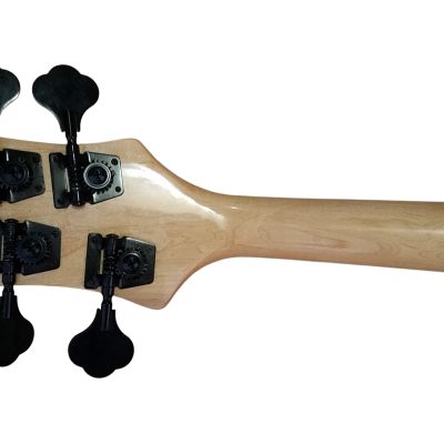 Custom Nova 4003W Walnut Natural Black Hardware 4 String Bass - Image 3
