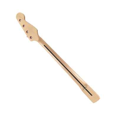 Custom Regent DIY Unfinished Jazz Bass Pantone Pink Neck 4 String Bass - Image 4