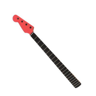 Custom Regent DIY Unfinished Jazz Bass Pantone Pink Neck 4 String Bass - Image 5