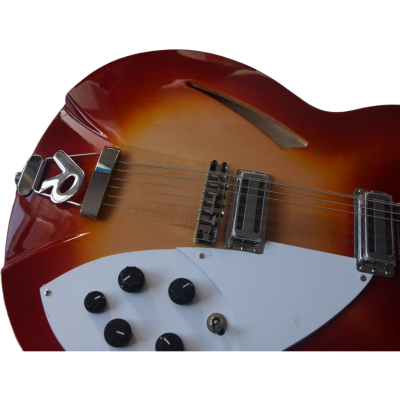 Custom Nova Slash Soundhole Cherry Fireglo 360 George 12 String Guitar - Image 2