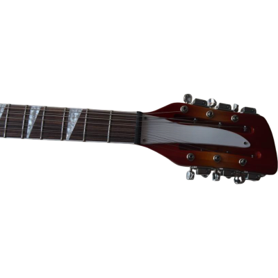 Custom Nova Slash Soundhole Cherry Fireglo 360 George 12 String Guitar - Image 3