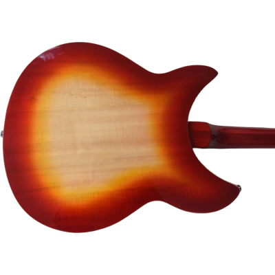 Custom Nova Slash Soundhole Cherry Fireglo 360 George 12 String Guitar - Image 4