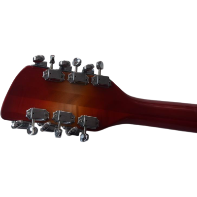 Custom Nova Slash Soundhole Cherry Fireglo 360 George 12 String Guitar - Image 6