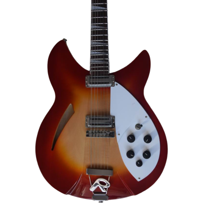 Custom Nova Slash Soundhole Cherry Fireglo 360 George 12 String Guitar