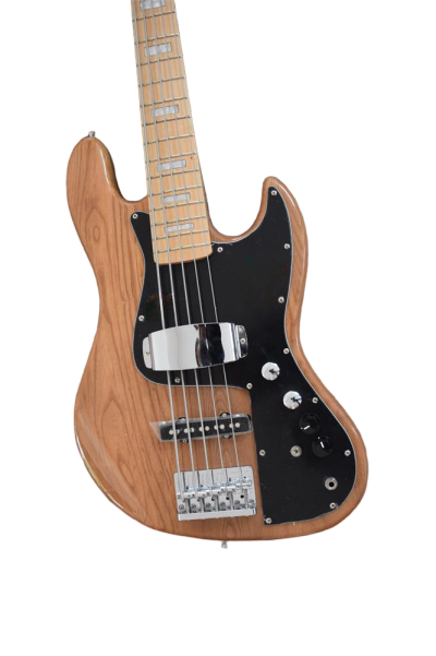Custom Regent Ash Wood Miller 5 String Bass Marcus Maple Fretboard