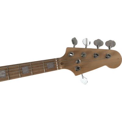 Custom Regent 3 Tone Sunburst Miller 5 String Jazz Bass Marcus Maple Fretboard - Image 2