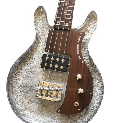 Custom Ametrine Lucite Dan Acrylic Plexiglass 1 Pickup 4 String Armstrong Bass - Image 5