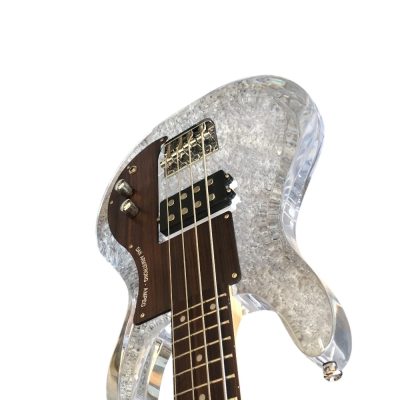 Custom Ametrine Lucite Dan Acrylic Plexiglass 1 Pickup 4 String Armstrong Bass - Image 6