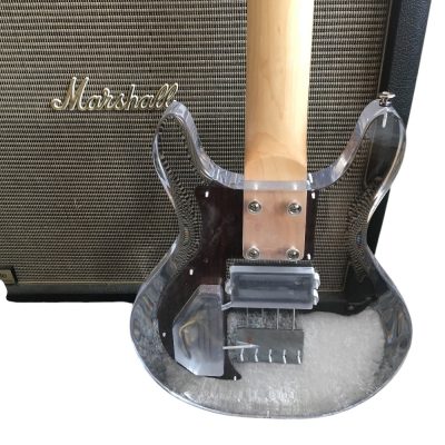 Custom Ametrine Lucite Dan Acrylic Plexiglass 1 Pickup 4 String Armstrong Bass - Image 13