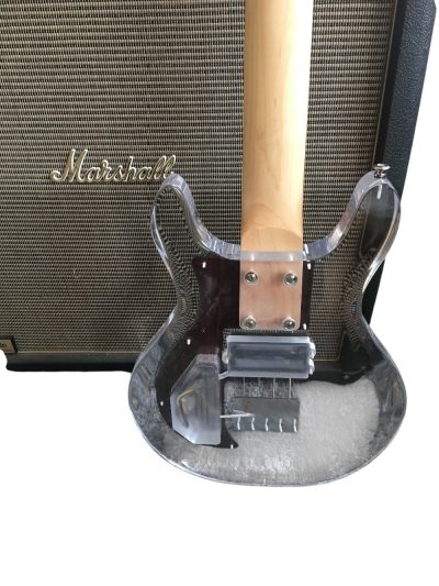 Custom Ametrine Lucite Dan Acrylic Plexiglass 1 Pickup 4 String Armstrong Bass - Image 13