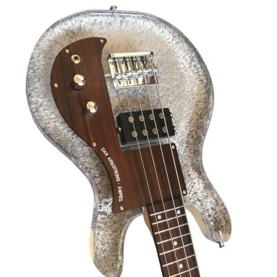 Custom Ametrine Lucite Dan Acrylic Plexiglass 1 Pickup 4 String Armstrong Bass - Image 14