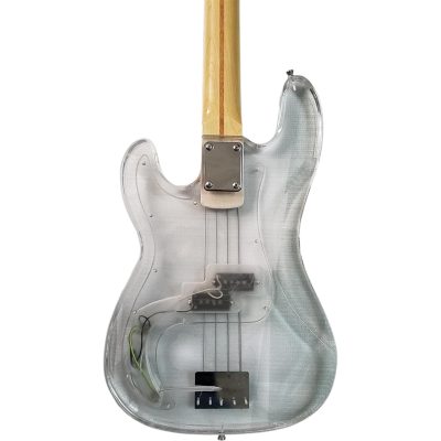 Custom Regent Plexiglass Acrylic Lucite Rosewood Fretboard Precision Bass - Image 3