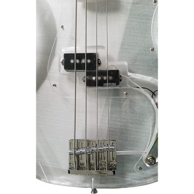 Custom Regent Plexiglass Acrylic Lucite Rosewood Fretboard Precision Bass - Image 5