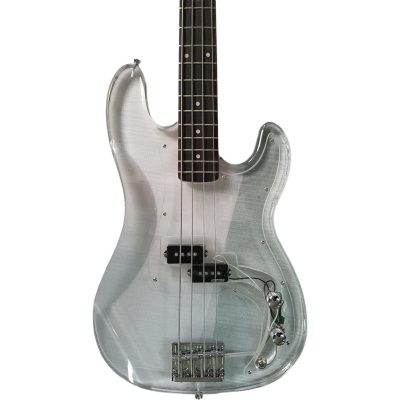 Custom Regent Plexiglass Acrylic Lucite Rosewood Fretboard Precision Bass