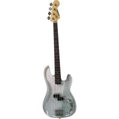 Custom Regent Plexiglass Acrylic Lucite Rosewood Fretboard Precision Bass - Image 9